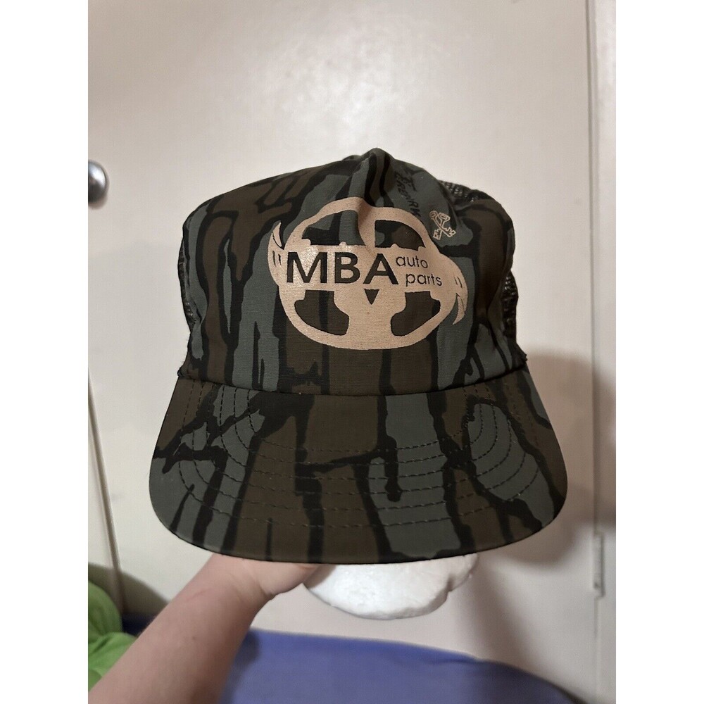 VTG Vintage Company Camo Green MBA Auto Parts Hat
